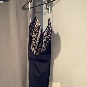 Jovani D5035 Navy  size 8 PLEASE NOT the dress is NAVY